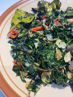 Foto resep Tumis daun singkong simple