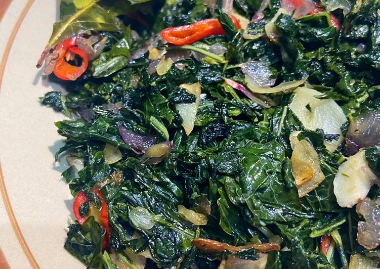 Resep Tumis daun singkong simple oleh Margareth Juniarti - Cookpad