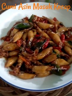 Foto resep Cumi Asin Pedas Masak Kecap