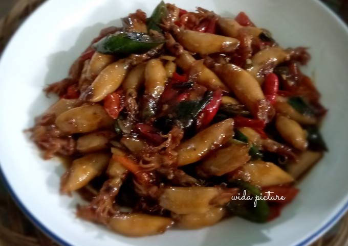 Cumi Asin Pedas Masak Kecap