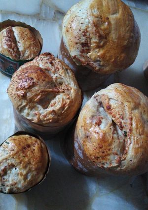 Una foto de Panettone salado