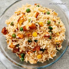A picture of Paneer Corn Tawa Pulao.