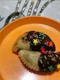 #Holi2022#Holi special - Chocolate dipped Gujiya