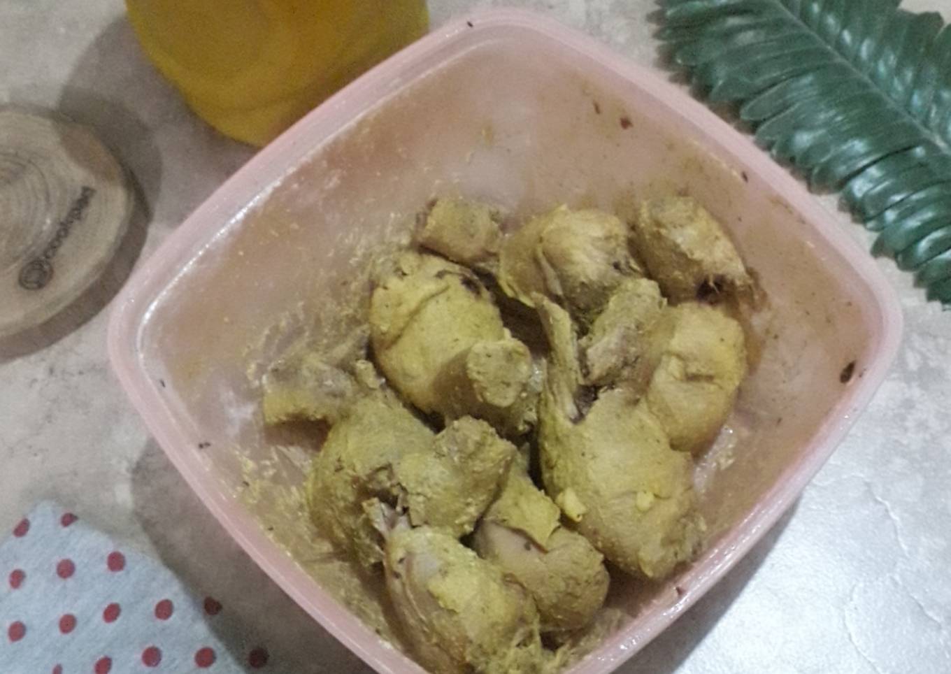 Ayam ungkep crispy bumbu kuning