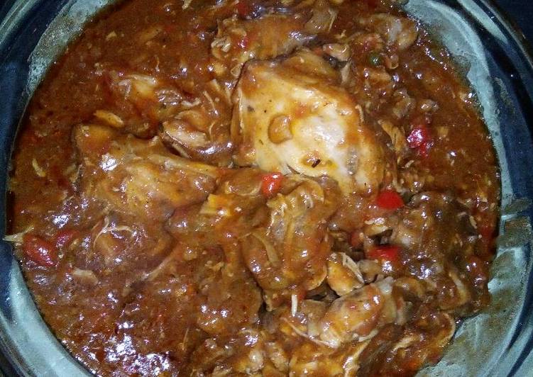 Recipe of Speedy Chicken in tomatoes gravy
