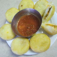 A picture of Stuffed Tikki.