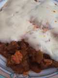 Berenjena con atún y queso