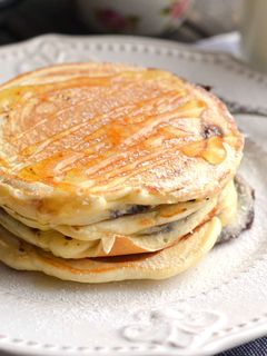 Nutellával töltött amerikai palacsinta recept fotója