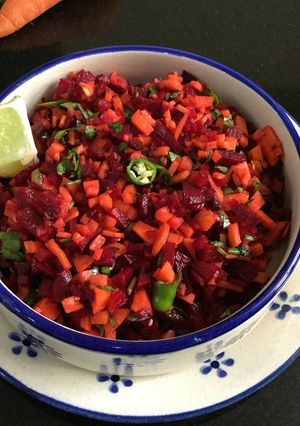 A picture of Healthy Carrot and Beetroot Salad.
