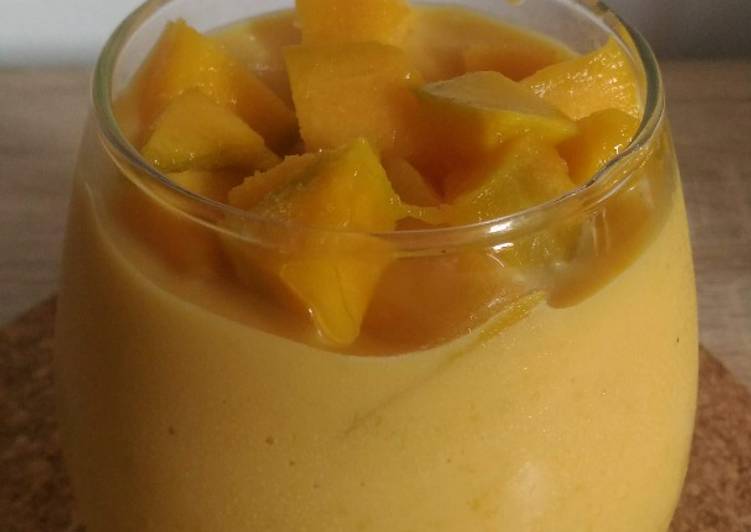 Mango Smoothie Mudah (2 bahan saja)