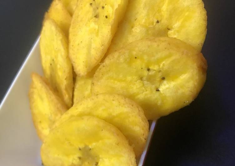 Recipe: Tasty Unripe plantain chips This is Secret Recipe  From My Kitchen !!