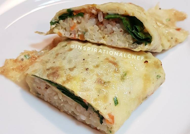 Rice cheese omelette