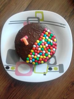 عکسی از دستور مینی کیک شکلاتی من😁