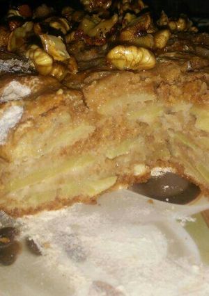 Una foto de Torta seca de manzanas