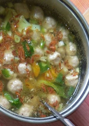Foto resep Sop bakso sederhana