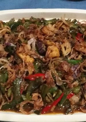 Foto resep Sayur genjer dengan tahu sutra tumis tauco (NO MSG)