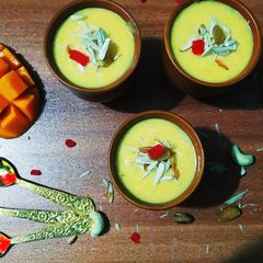 Sahi mango phirni A picture of Sahi mango phirni.