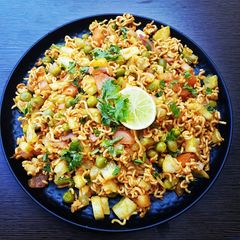 A picture of Instant Maggi Chaat.