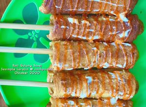 Gambar Roti Cheese Gulung Sosej Celup Telur