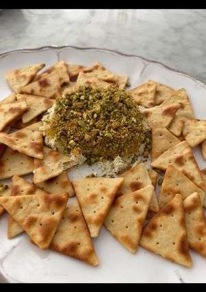 A picture of 2-Minute Boursin Pistachio and Honey Dip.