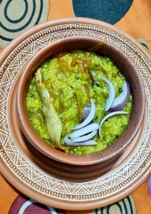 A picture of Moong dal khichdi.
