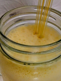 Una foto de BATIDO De Piña y Yogurt...!