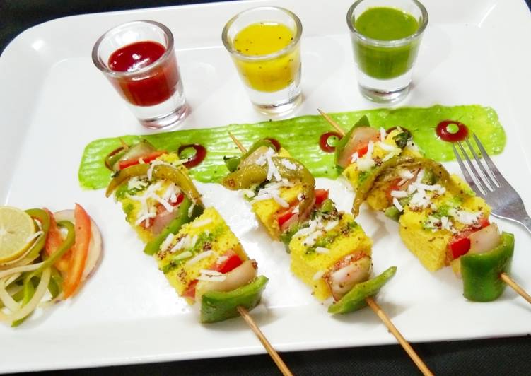 Recipe of Any-night-of-the-week Dhokla Tikka