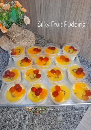 Foto resep 46.2023. Silky Fruit Pudding (15 cup uk 150 ml)