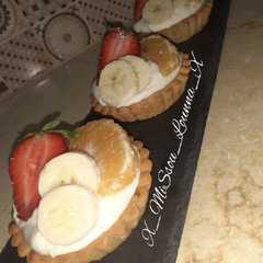 🍓🍌🍊 تارتولات بالفواكه و كريمة الديبلومات 🍓🍌🍊-レシピのメイン写真