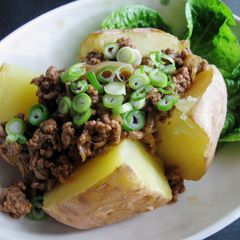 A picture of Jacket Potato With Bulgogi Beef.