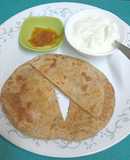 Roasted Gram Paratha / Bihari Sattu Paratha
