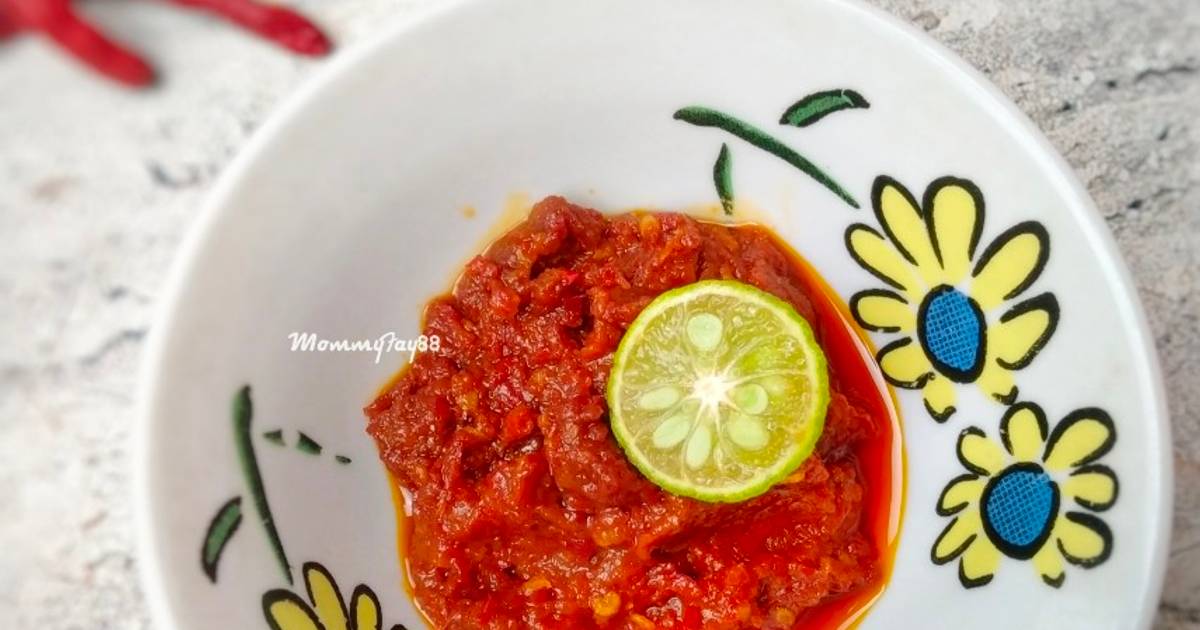 Resep Sambel Terasi Tomat Favorit Bunda
