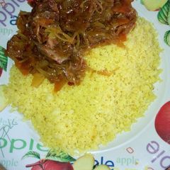A picture of Dambun shinkafa and vegetables soup.