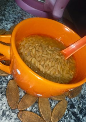 صورة لوصفة شوربة لسان عصفور بطريقتي الخاصة ❤️