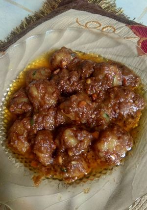Foto resep Cilok/baso aci bumbu kacang empuk anti alot