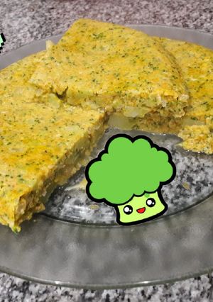 Una foto de Tortilla de calabaza y brócoli🍴