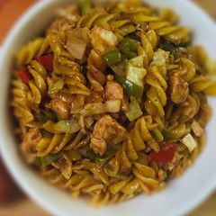 A picture of Tikka macaroni (jhatt patt recp).