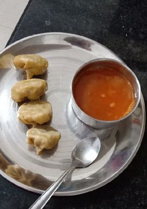 A picture of Healthy veg suji, atta momos.