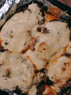 A picture of Stuffed Eggplant.