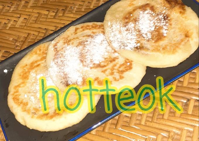 Hotteok snack korea foto resep utama