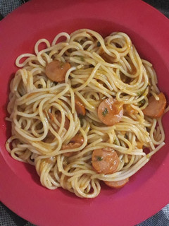 Foto de Macarrão com salsicha simples