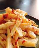 Măng trúc xào sa tế chay