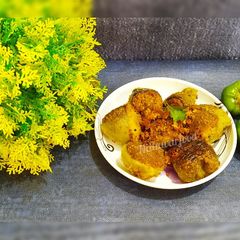 A picture of Stuffed Capsicum Recipe With Besan.
