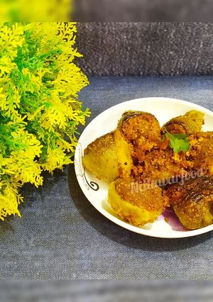 A picture of Stuffed Capsicum Recipe With Besan.