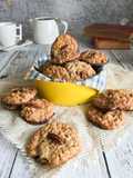 Cookies de Aveia e Nozes Pecan com Chocolate