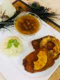 Stuffed 🧀 Chicken🐓With Pineapple 🍍Sauce(restaurant style)