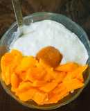 Chire Aam Doi (Dahi Poha with Mangoes)
