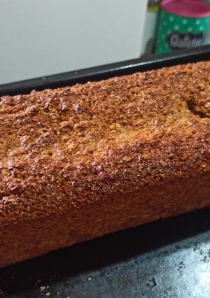 Una foto de Budín súper húmedo de banana y avena, hiper saludable