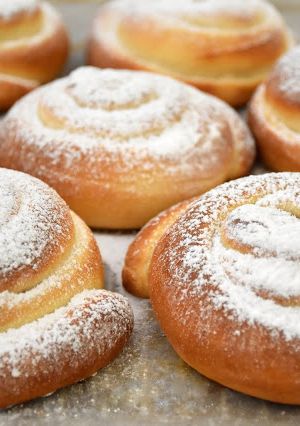 A picture of Homemade Butter Ensaimadas.