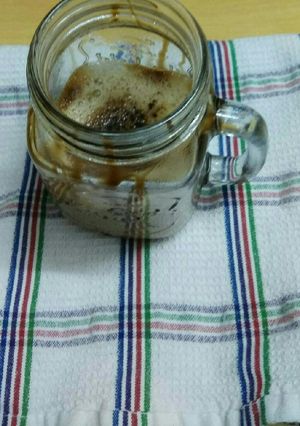 A picture of Hot coffe with chocolate.